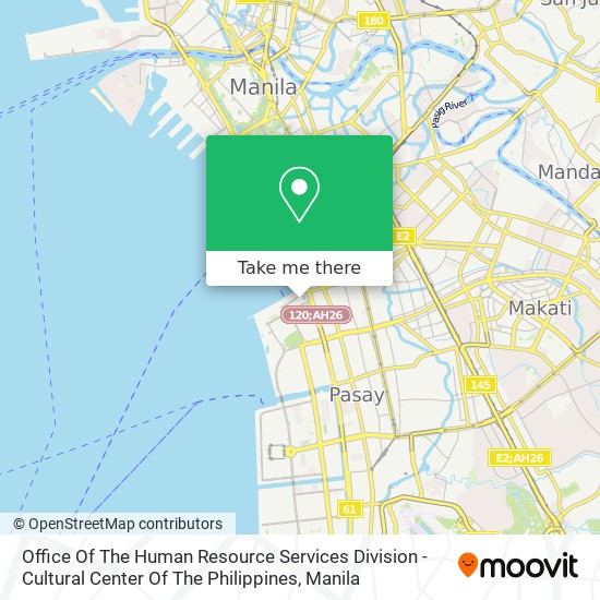 Office Of The Human Resource Services Division - Cultural Center Of The Philippines map