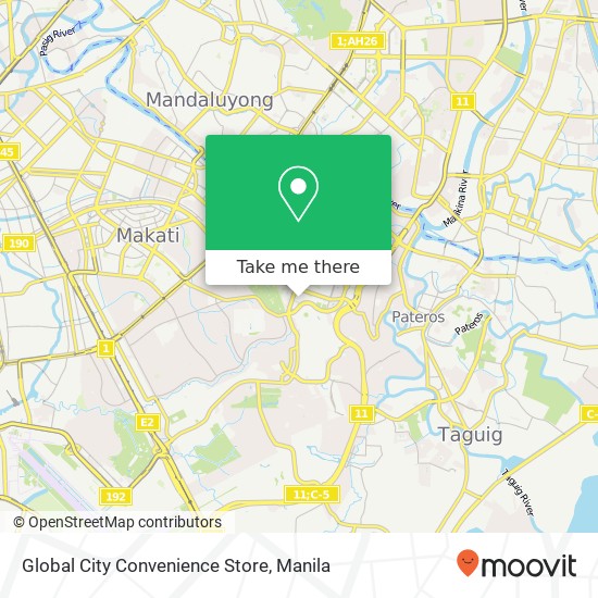 Global City Convenience Store map