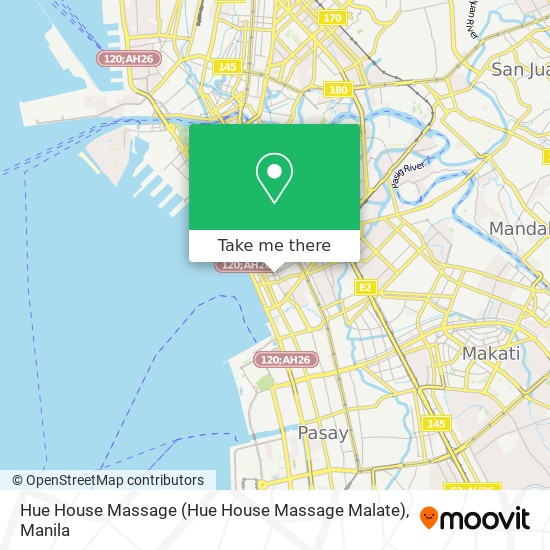 Hue House Massage map