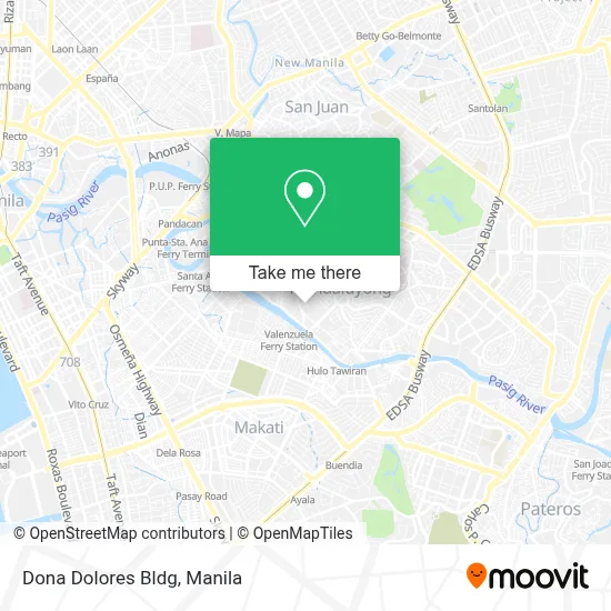 Dona Dolores Bldg map