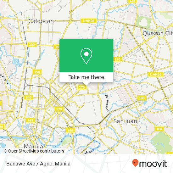 Banawe Ave / Agno map