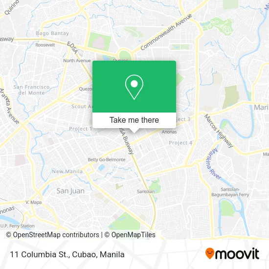 11 Columbia St., Cubao map