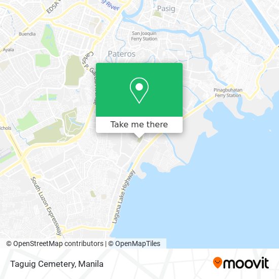 Taguig Cemetery map