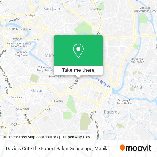 David's Cut - the Expert Salon Guadalupe map