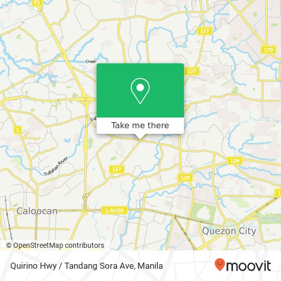 Quirino Hwy / Tandang Sora Ave map