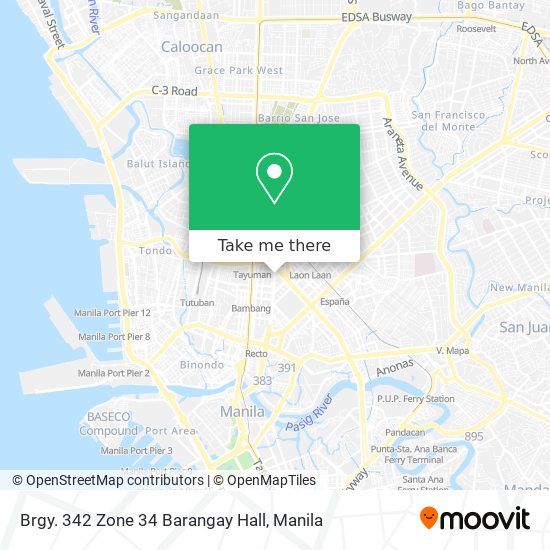 Brgy. 342 Zone 34 Barangay Hall map