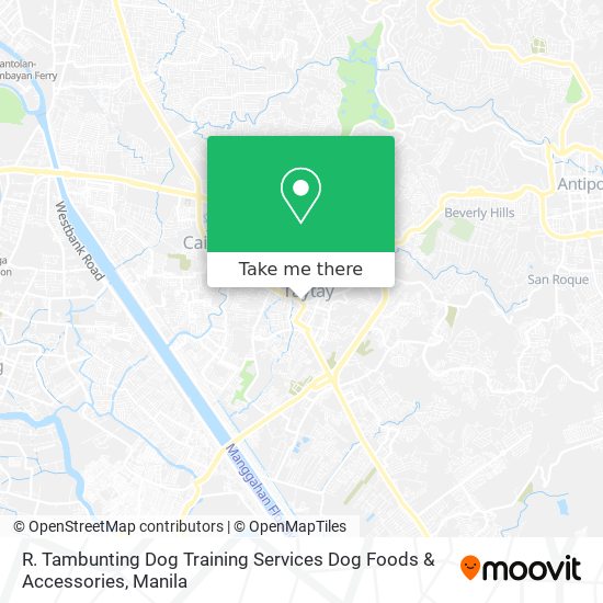 R. Tambunting Dog Training Services Dog Foods & Accessories map