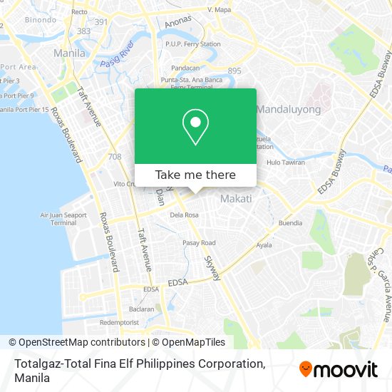 Totalgaz-Total Fina Elf Philippines Corporation map