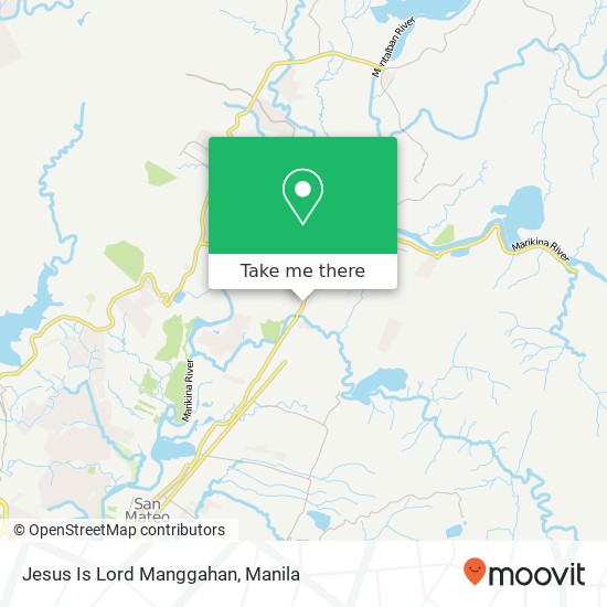Jesus Is Lord Manggahan map