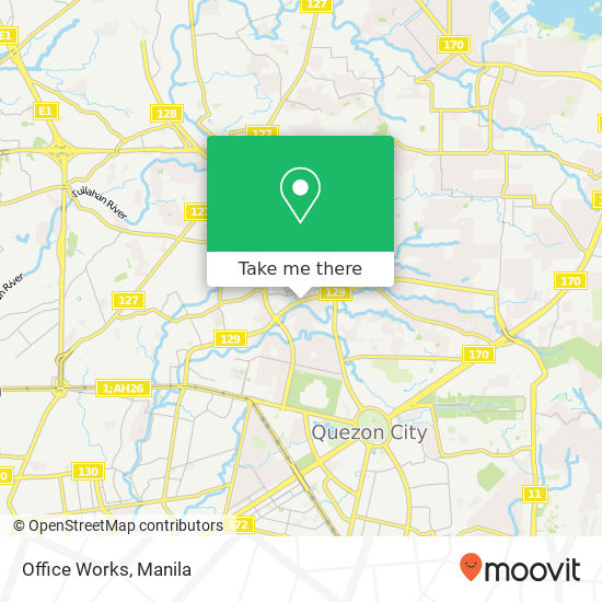Office Works map