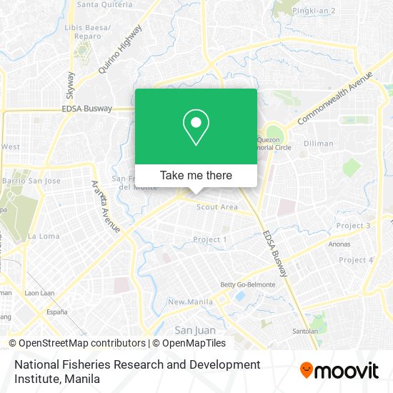 National Fisheries Research and Development Institute map