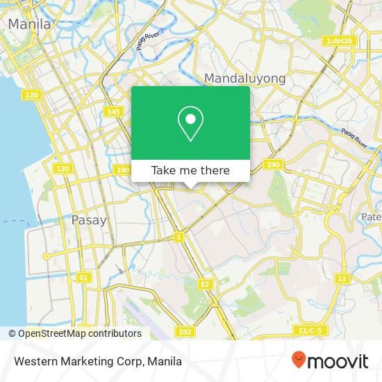 Western Marketing Corp map