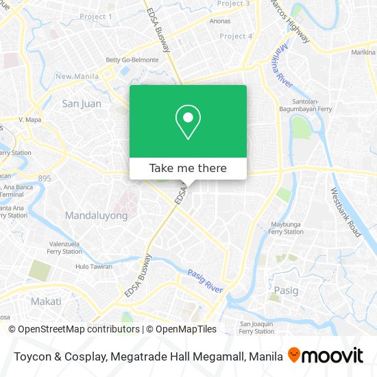 Toycon & Cosplay, Megatrade Hall Megamall map