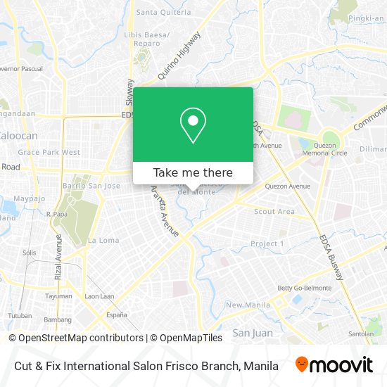 Cut & Fix International Salon Frisco Branch map