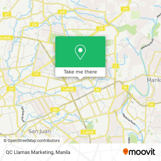 QC Llamas Marketing map