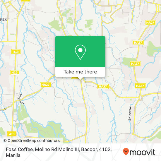 Foss Coffee, Molino Rd Molino III, Bacoor, 4102 map