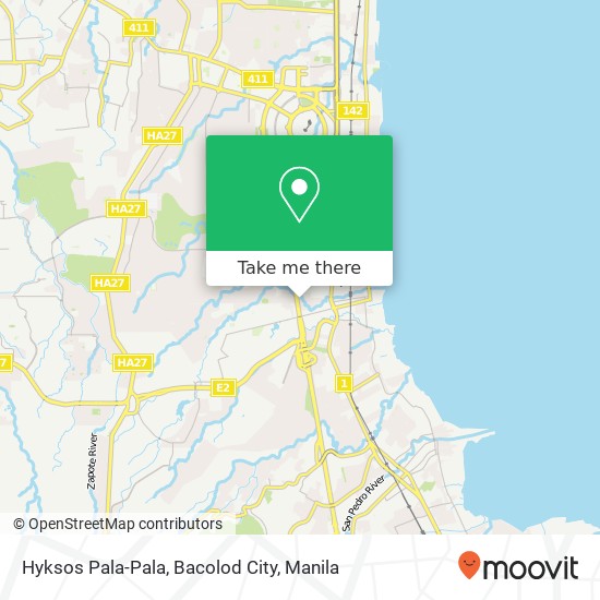 Hyksos Pala-Pala, Bacolod City map