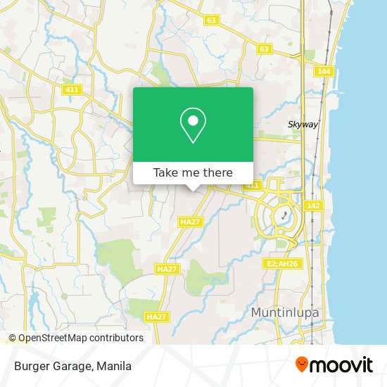 Burger Garage map