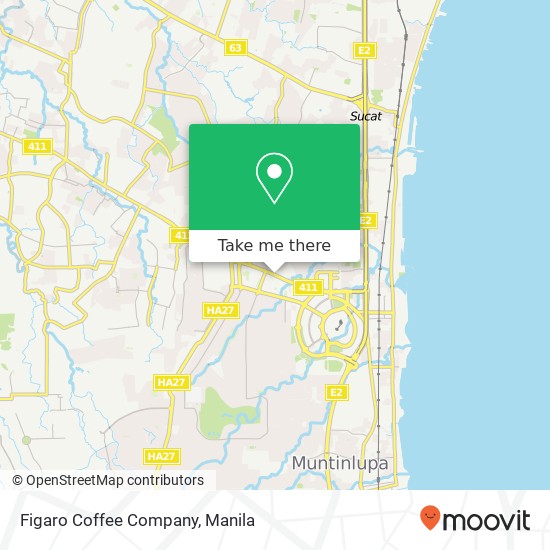 Figaro Coffee Company, Alabang-Zapote Rd Cupang, Muntinlupa map