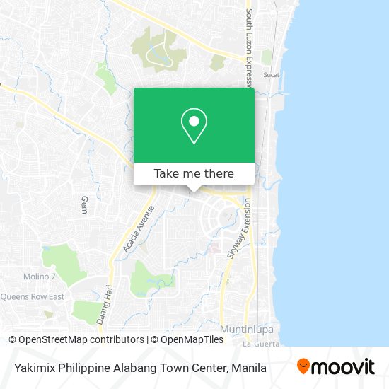 Yakimix Philippine Alabang Town Center map