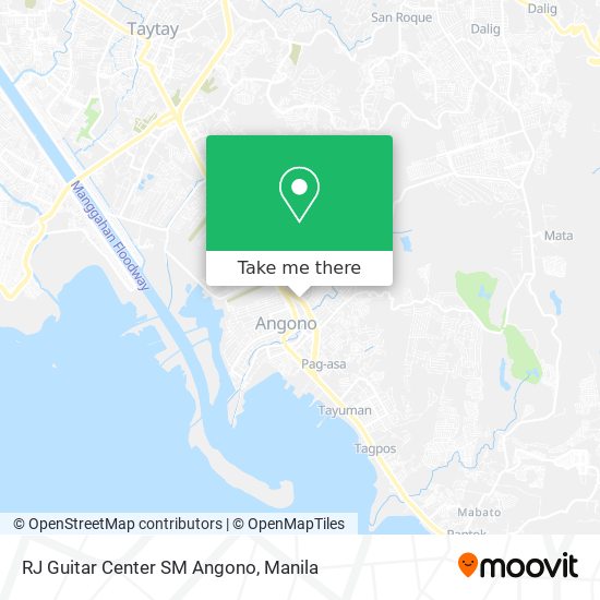 RJ Guitar Center SM Angono map