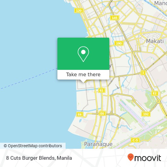 8 Cuts Burger Blends, Pacific Dr Barangay 76, Pasay City map