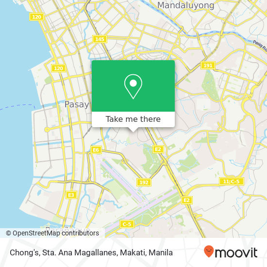 Chong's, Sta. Ana Magallanes, Makati map