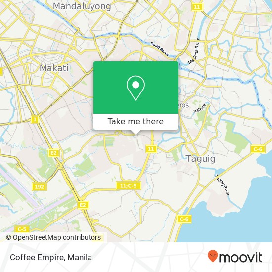 Coffee Empire, Western Bicutan, Taguig City map