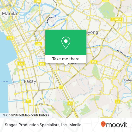 Stages Production Specialists, Inc. map