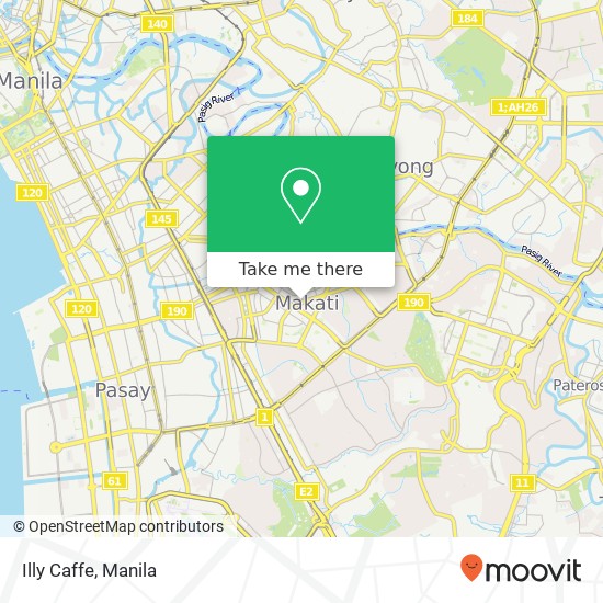 Illy Caffe, Paseo de Roxas Bel-Air, Makati map