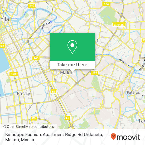Kishoppe Fashion, Apartment Ridge Rd Urdaneta, Makati map