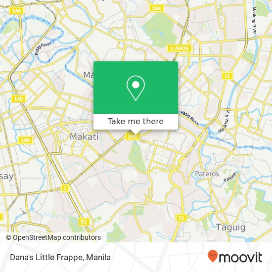 Dana's Little Frappe, 3211 Kalayaan Ave Pinagkaisahan, Makati map