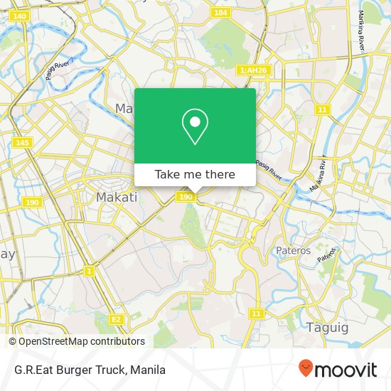 G.R.Eat Burger Truck, 1200 Kalayaan Ave Pinagkaisahan, Makati map