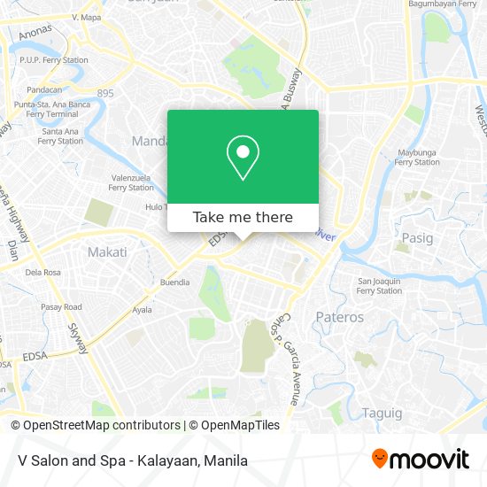 V Salon and Spa - Kalayaan map