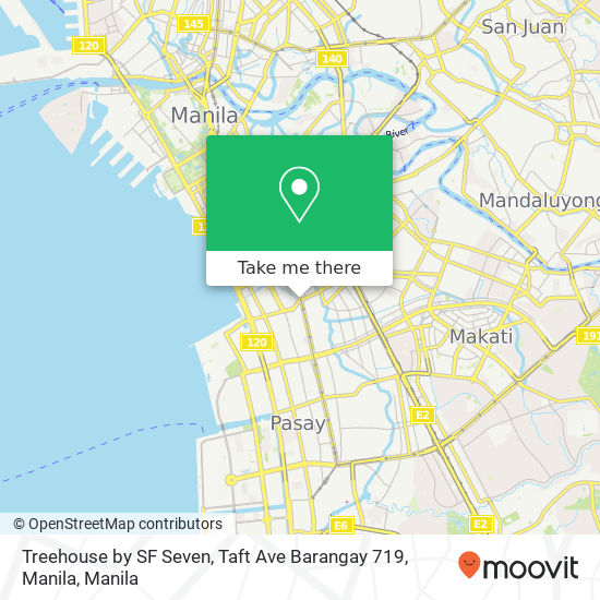 Treehouse by SF Seven, Taft Ave Barangay 719, Manila map