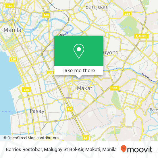 Barries Restobar, Malugay St Bel-Air, Makati map