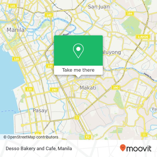 Desso Bakery and Cafe, Malugay St Bel-Air, Makati map