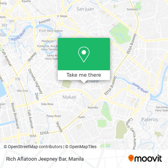 Rich Aflatoon Jeepney Bar map