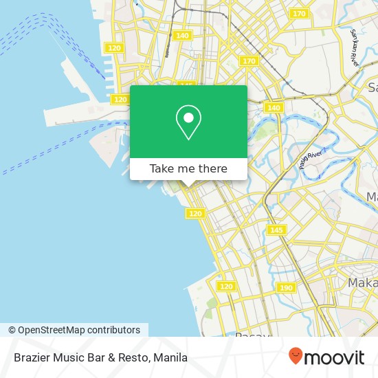 Brazier Music Bar & Resto map