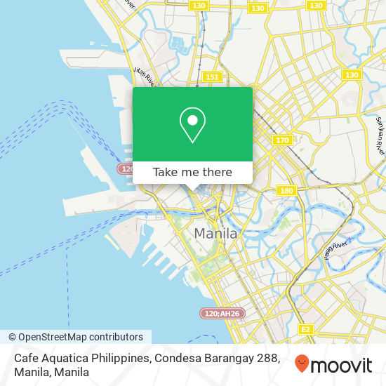 Cafe Aquatica Philippines, Condesa Barangay 288, Manila map