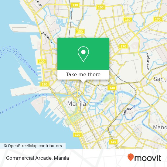 Commercial Arcade, Porvenir Barangay 308, Manila map