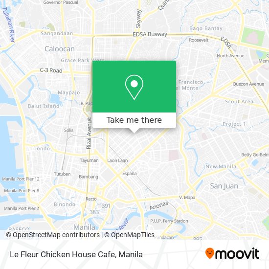 Le Fleur Chicken House Cafe map