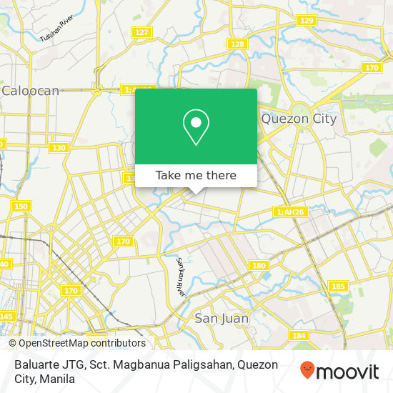 Baluarte JTG, Sct. Magbanua Paligsahan, Quezon City map
