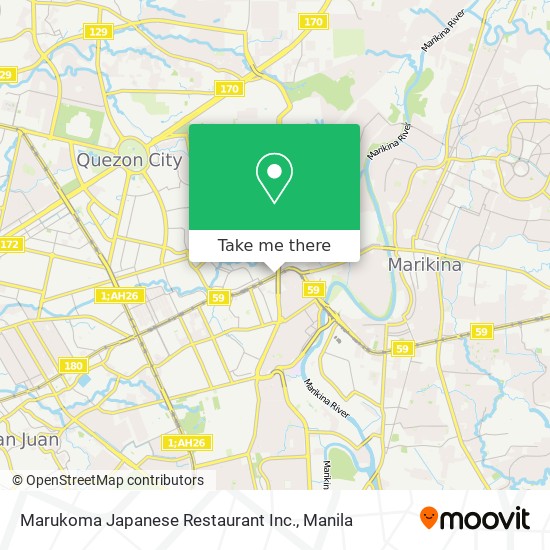 Marukoma Japanese Restaurant Inc. map
