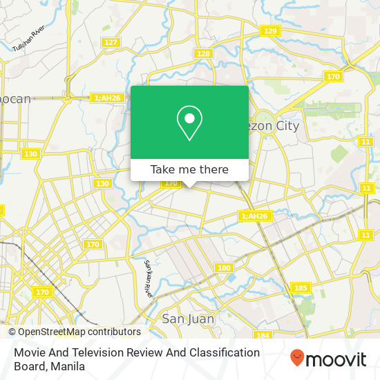 Movie And Television Review And Classification Board map