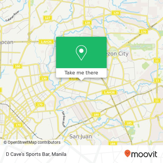 D Cave's Sports Bar map