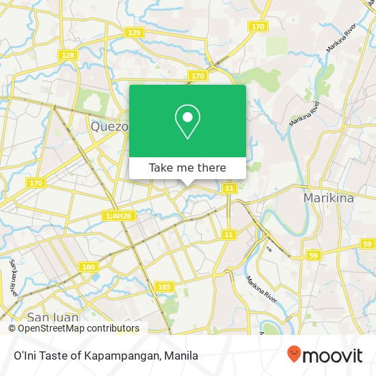 O'Ini Taste of Kapampangan, Pajo St Quirino 2-C, Quezon City map