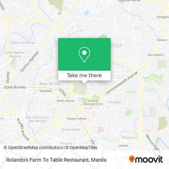 Rolando's Farm To Table Restaurant map