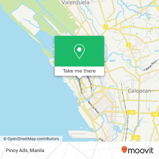 Pinoy Ads, Ibaba, Malabon map