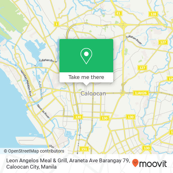 Leon Angelos Meal & Grill, Araneta Ave Barangay 79, Caloocan City map